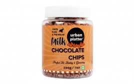 Urban Platter Milk Chocolate Chips   Plastic Jar  200 grams